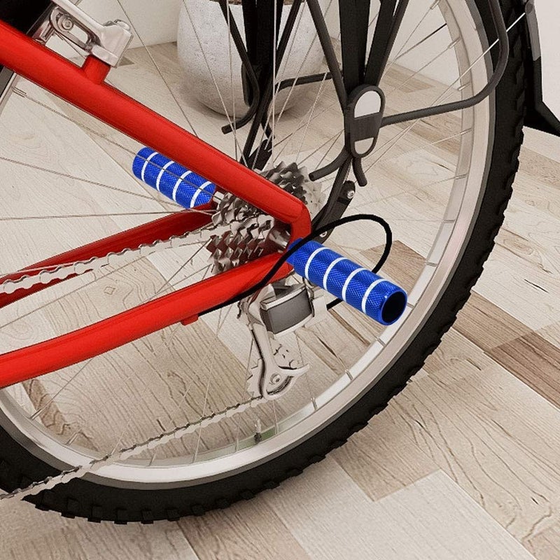 OUTLEYNY Bike Pegs, 3/8 inch - 26 Teeth Aluminum Alloy Bike Pegs Anti-Skid Foot Pedals BMX Pegs Rear Axles Stunt Pegs 2Pcs - Image 2